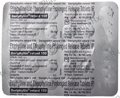 Deriphyllin Retard 150mg Tablet PR 30s
