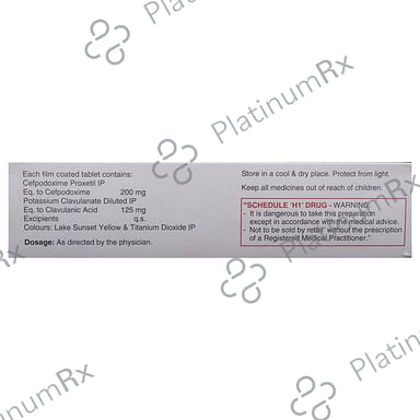 Kefpod CV 200/125mg Tablet 10s