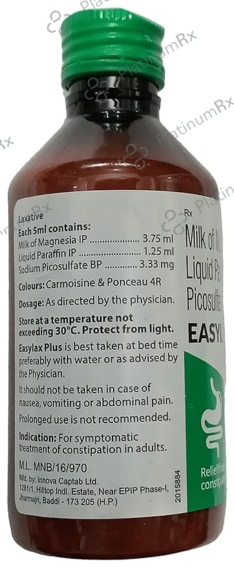 Easylax Plus Oral Emulsion Peppermint Syrup 170ml