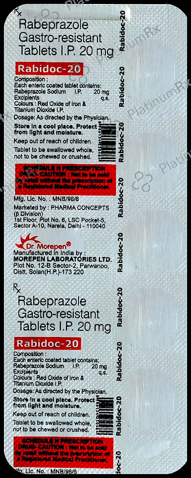 Rabidoc 20mg Tablet 10s