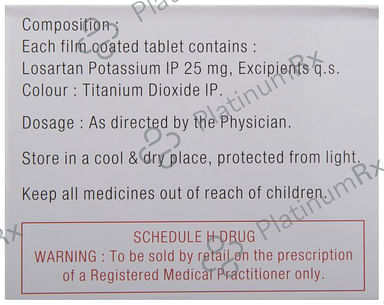 Losar 25mg Tablet 15s
