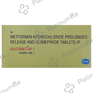 Glycomet GP 1/500mg Tablet PR 15s