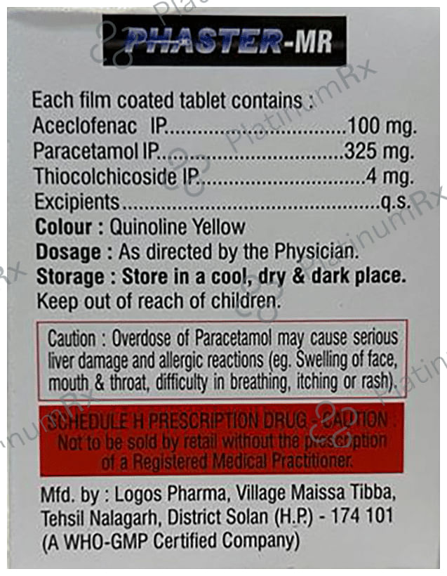 Phaster MR Tablet 10s